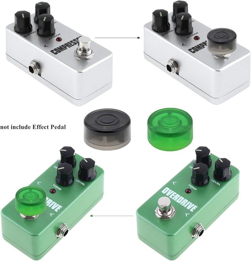 REMAGIC Guitar Effect Pedal Foot Switch Protection Caps 24Pcs, Effect Footswitch Toppers, Footswich Protection Caps, Colorful Guitar Footswitch Cover for Common Switches - Image 4